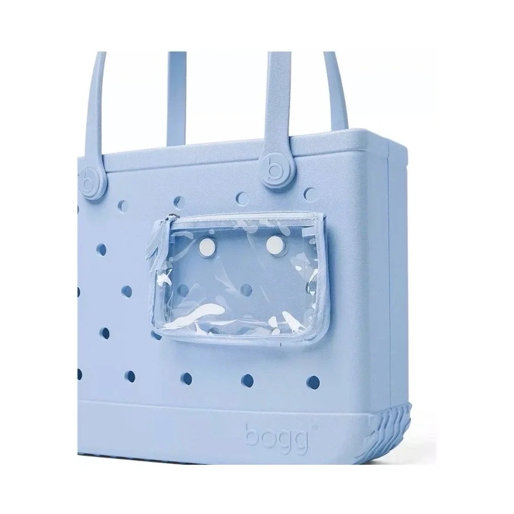 Bogg Bag Baby Tote Blue Skies EVA Beach Pool Bag Lightweight Waterproof